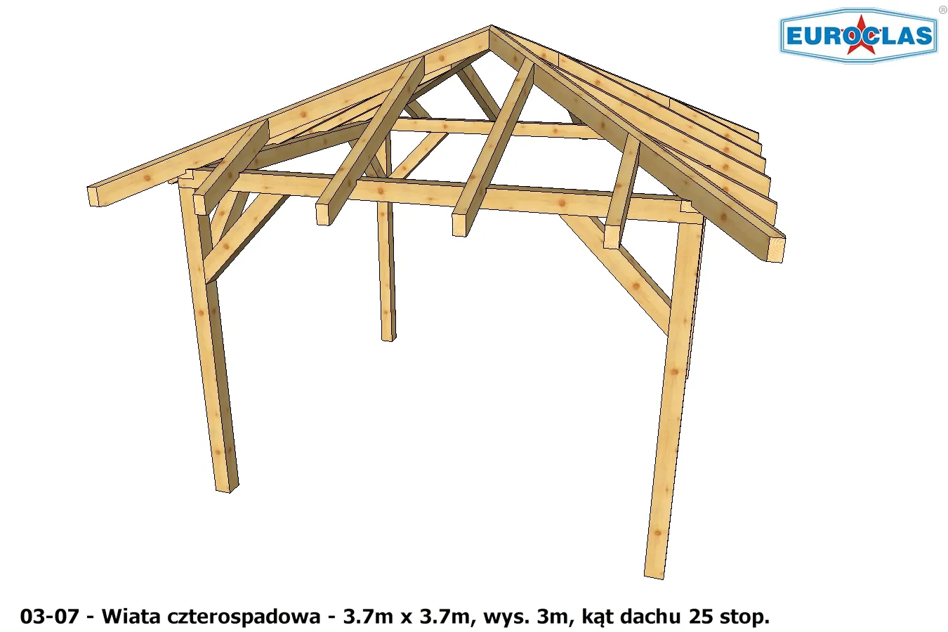 Wiaty i altany czterospadowe