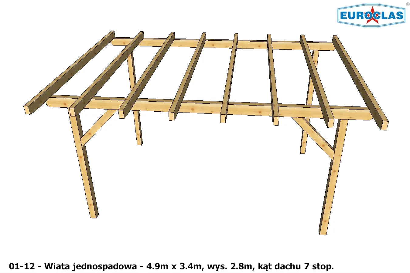 Wiaty i altany jednospadowe